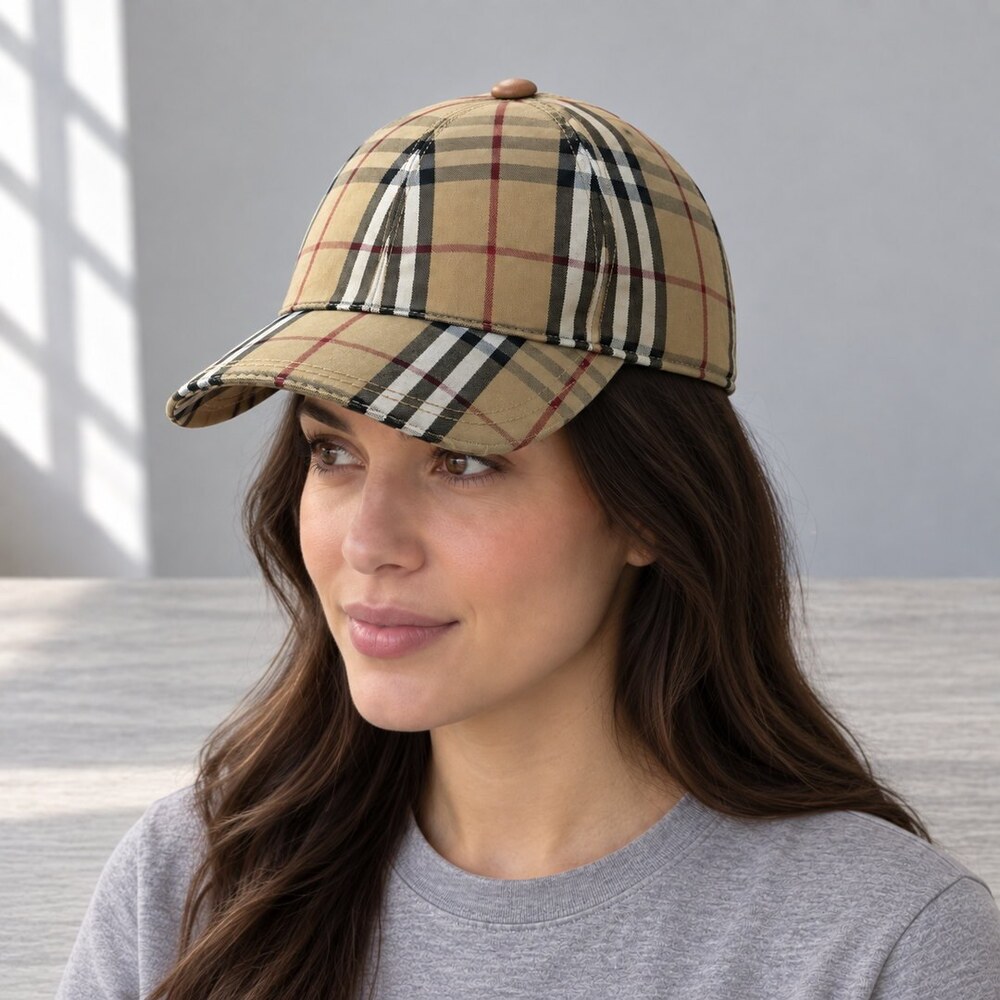 Burberry Vintage Check Baseball Cap - Picture 3 of 6